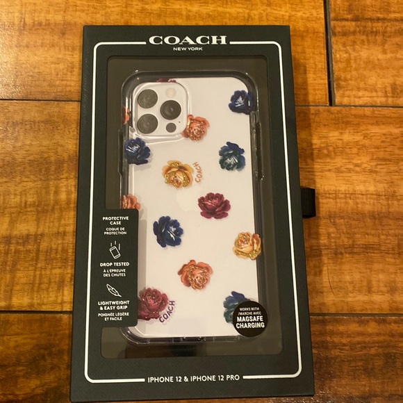 Coach iPhone 12 or 12 Pro phone case. NIB